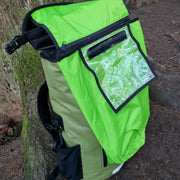 the inner dry bag of the Caribou backpack pulled out