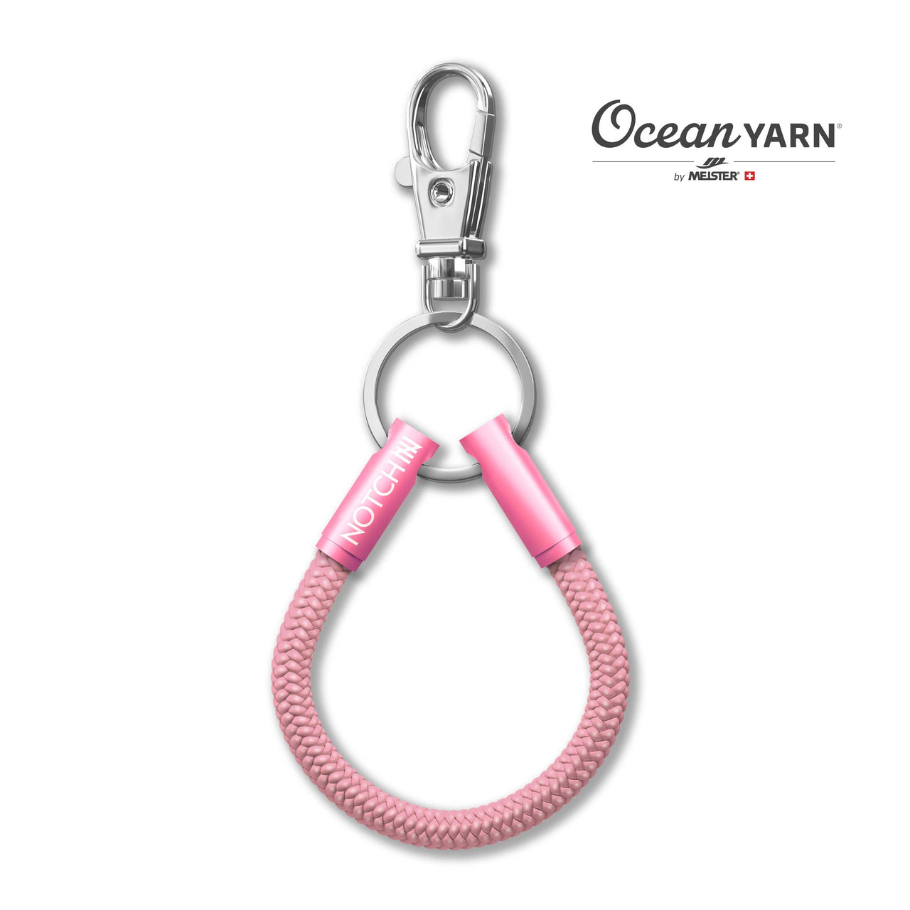 Bluetits OceanYarn NOTCH Loop - Powder Pink with Pink Ends