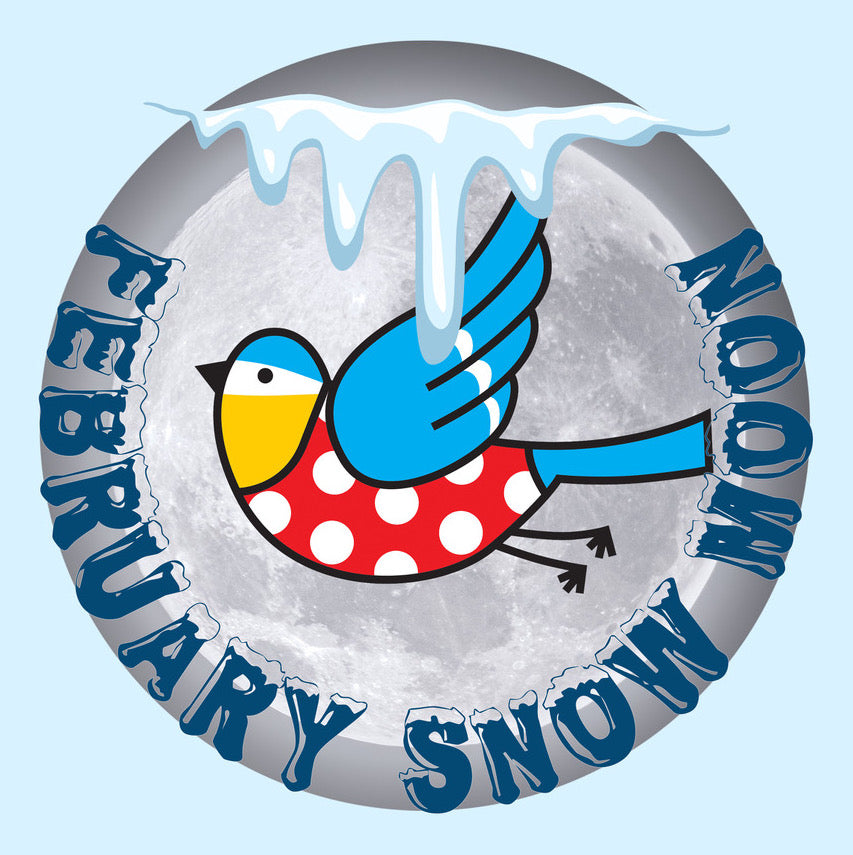 Snow Moon Bluetit Badge