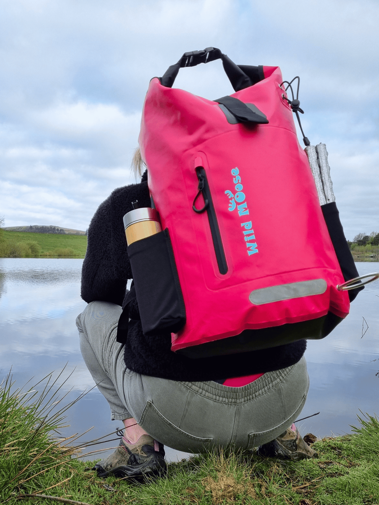 Caribou waterproof backpack  45L - hot pink