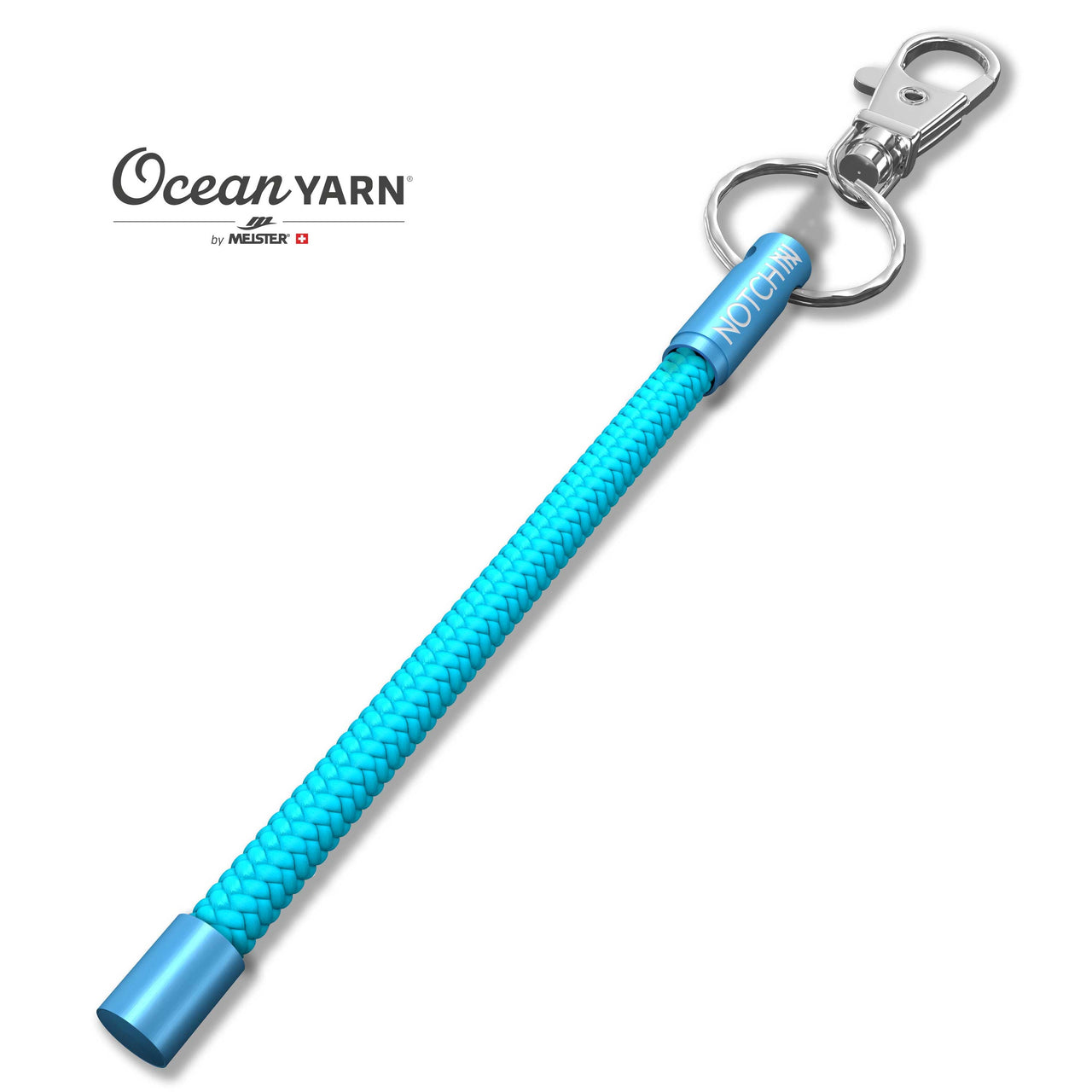 Bluetits OceanYarn NOTCH Tale - Aqua Marine with blue aluminium ends