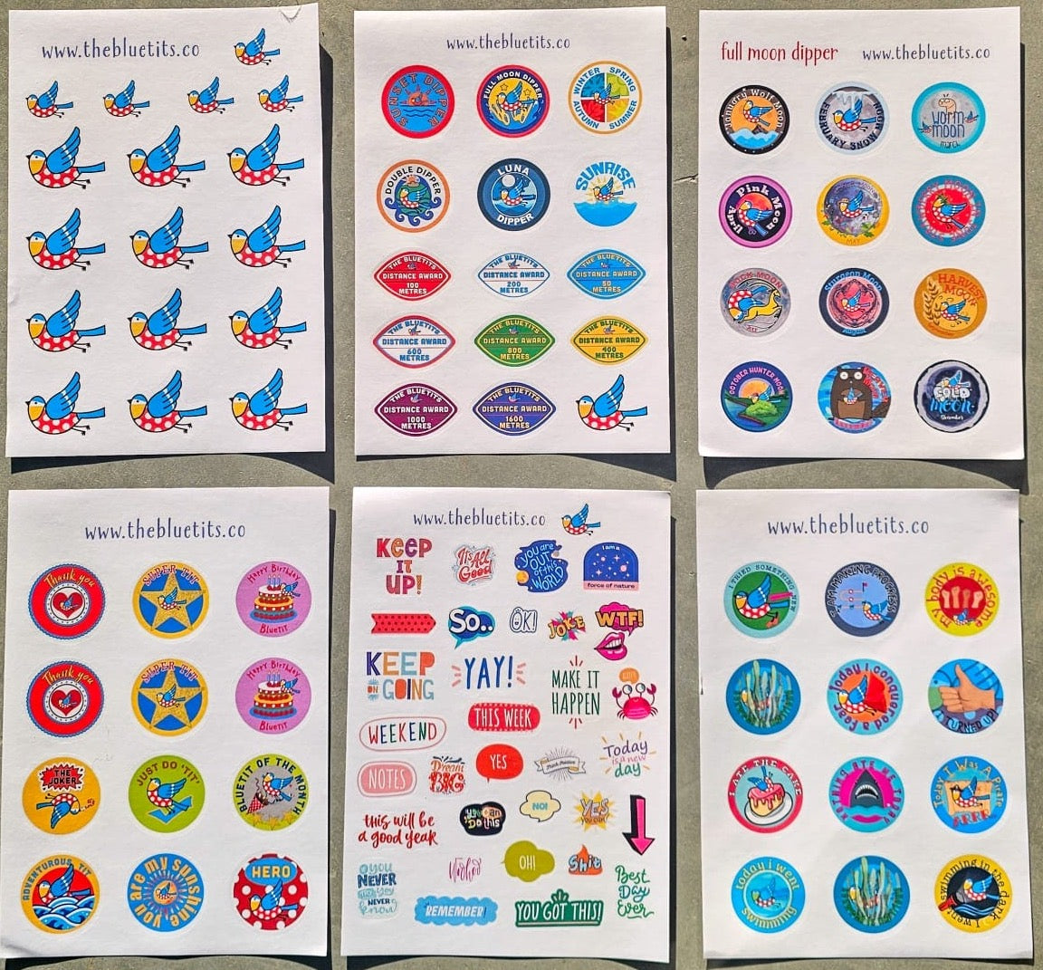 Bluetit Sticker Pack (100 stickers)