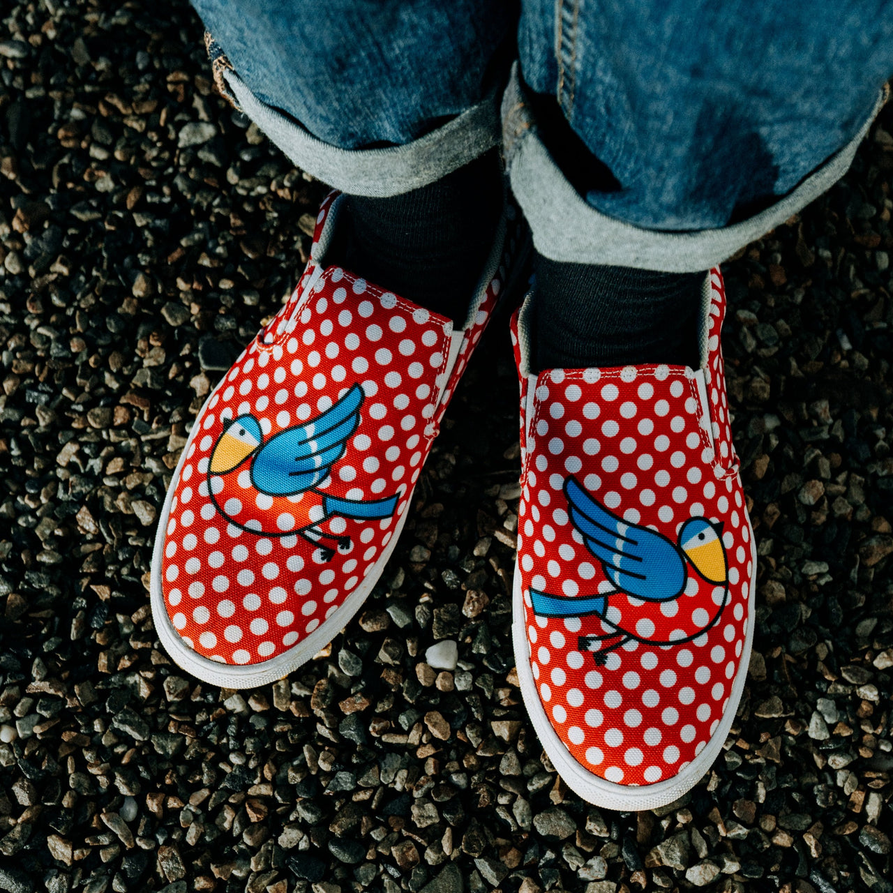 The Bluetit Slip-on Canvas Shoes (LIMITED EDITION)