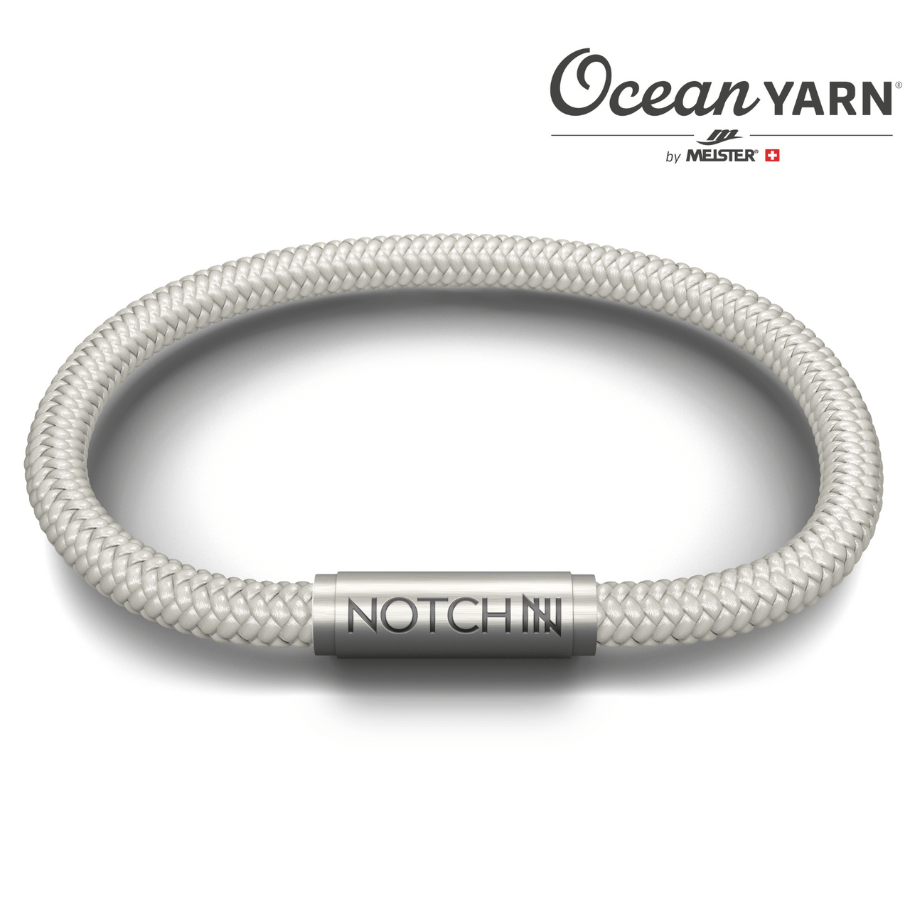 Bluetits OceanYarn NOTCH Bracelet - Natural with Stainless Steel Clasp
