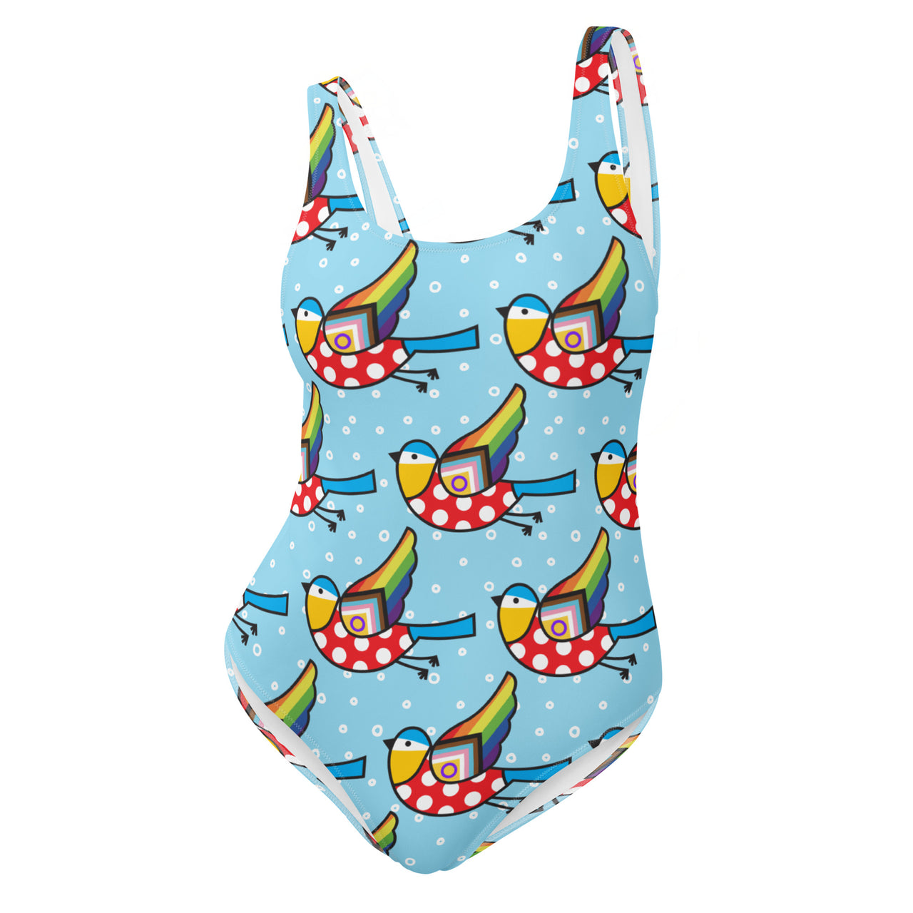 Blue Bluetit Pride Swimsuit