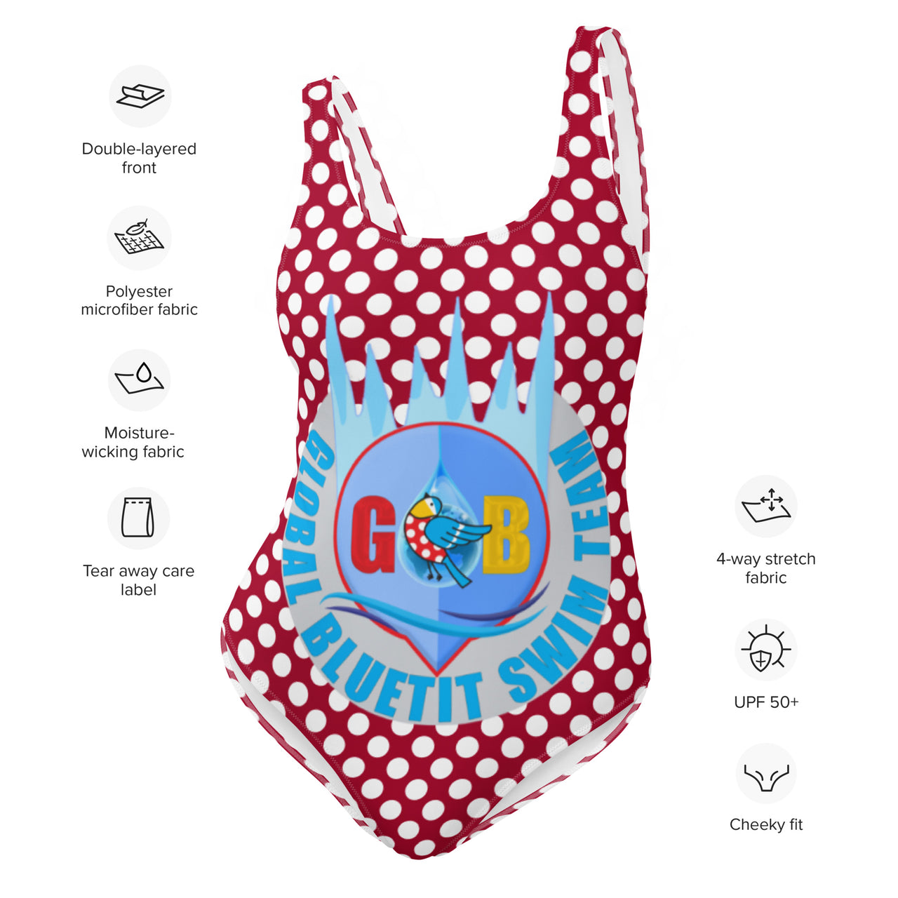 Global Bluetit Swim Team Kit - Swimsuit - Red