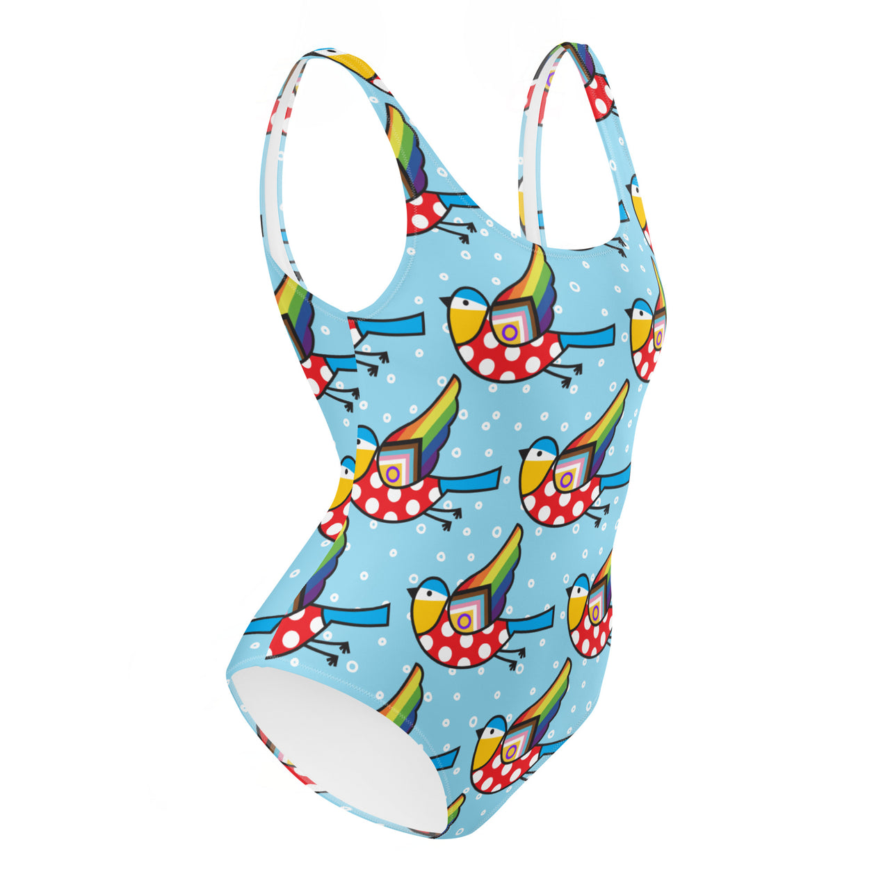 Blue Bluetit Pride Swimsuit