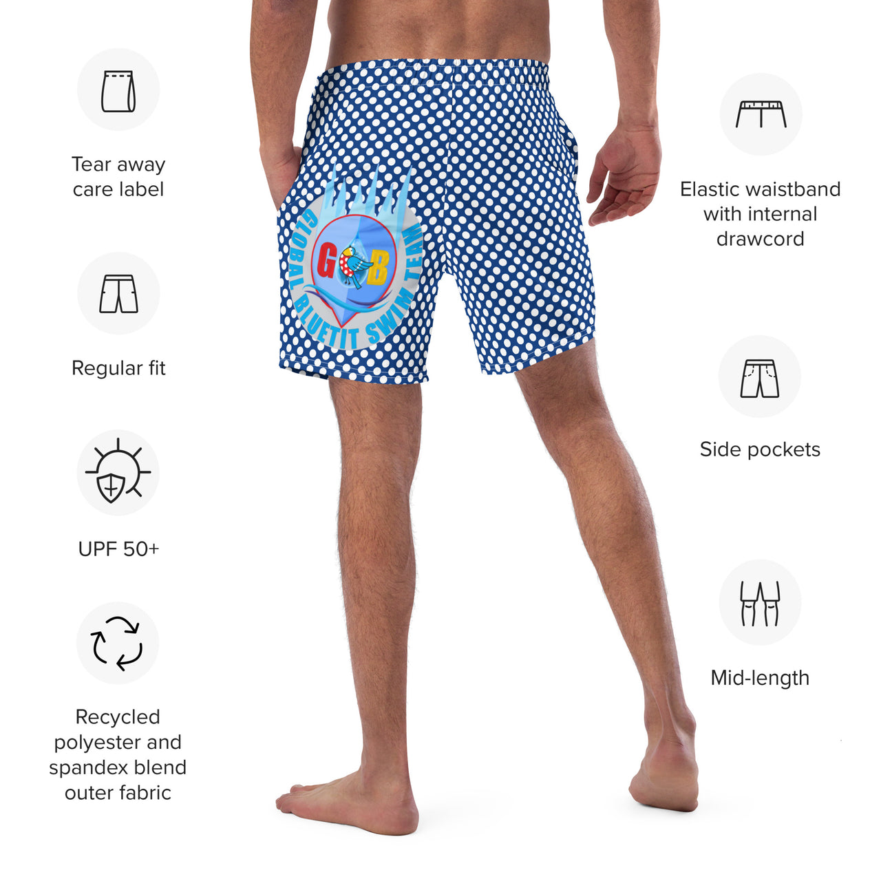 Global Bluetit Swim Team Kit - Swim Trunks - Blue