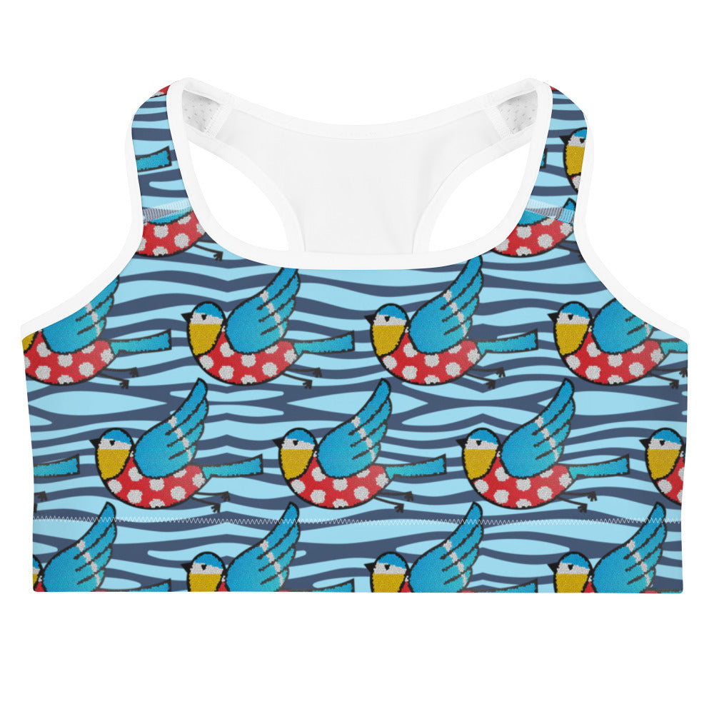 The Bluetit Swim Top - Blue Ripple