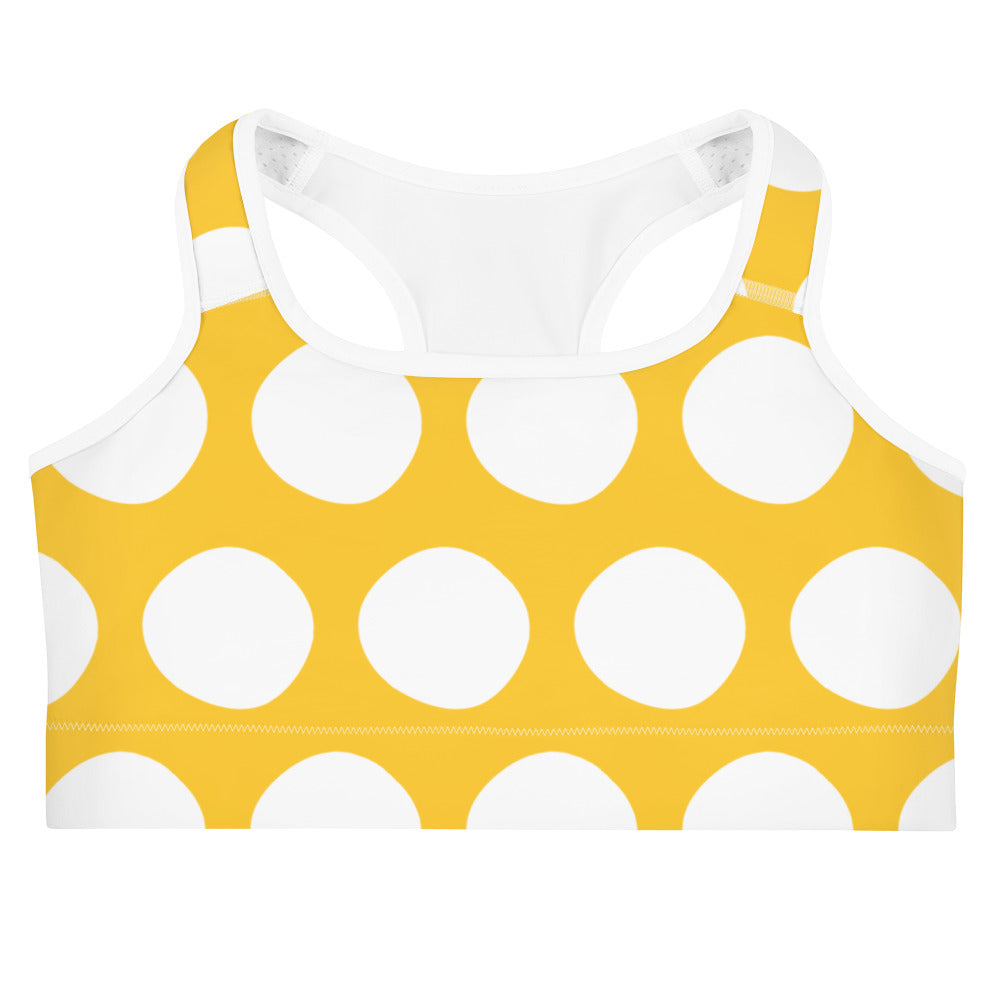 Bluetit Swim Top - Yellow Polka Dot