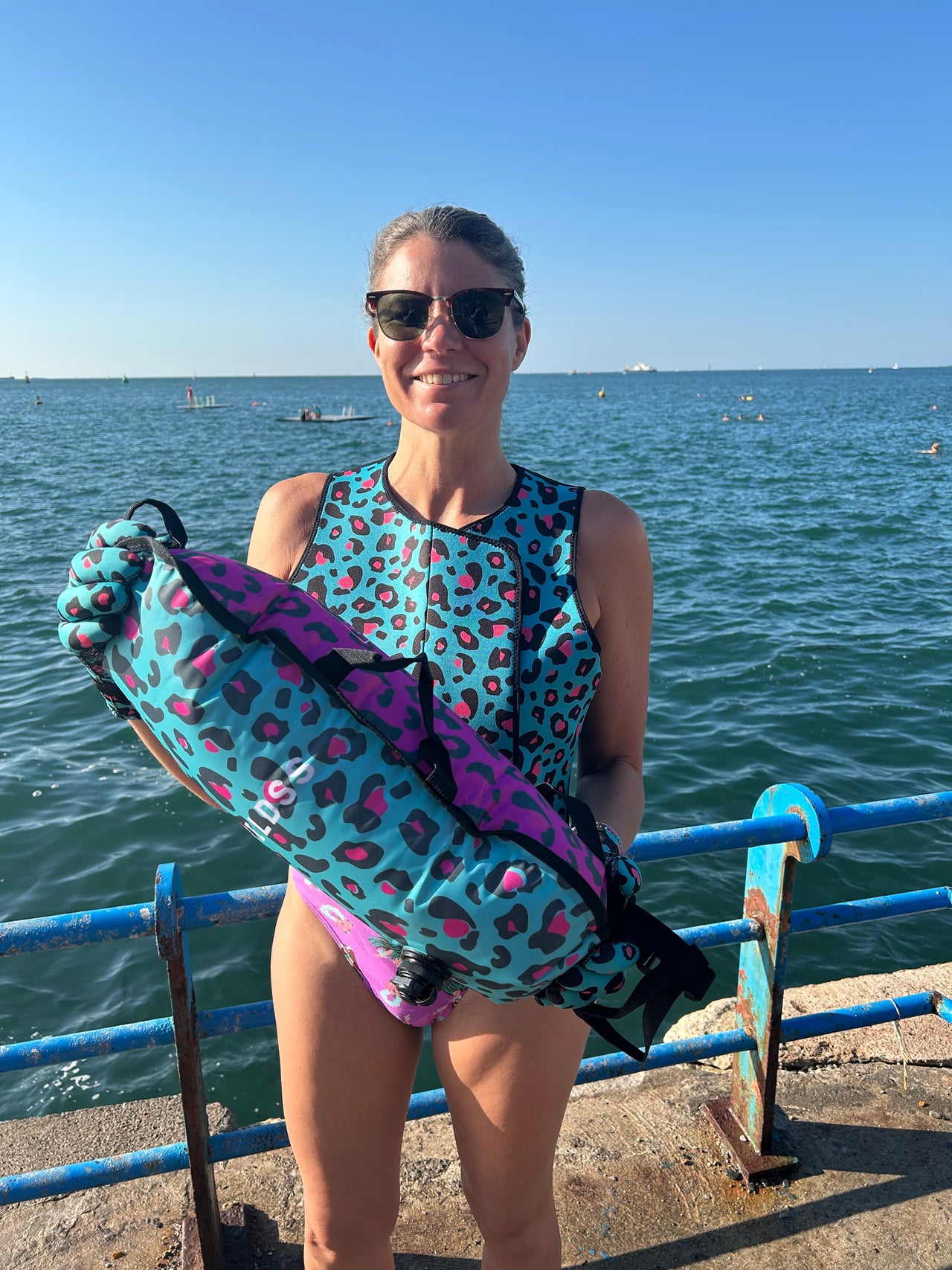 Wild float with thermometer; Leopard