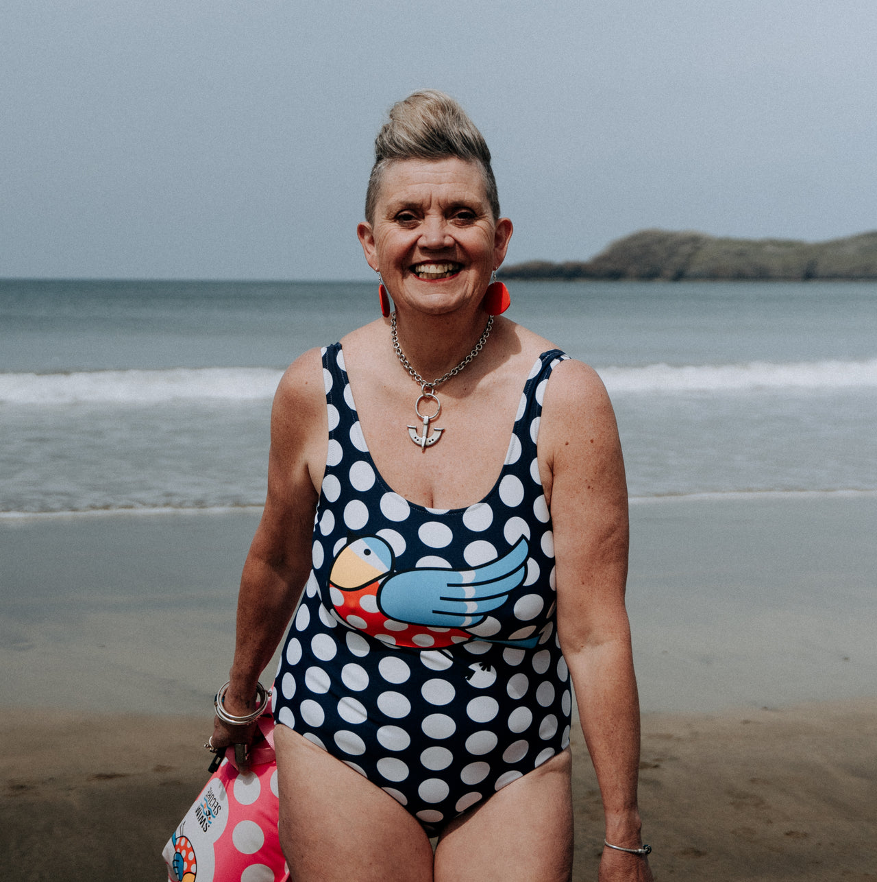 The Bluetits Navy Spot Swimsuit