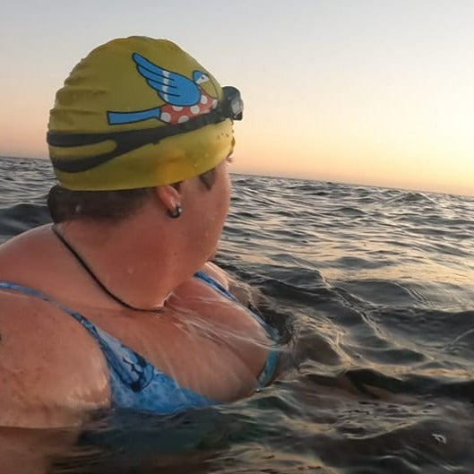 The Bluetits Silicone Swim Cap - Yellow
