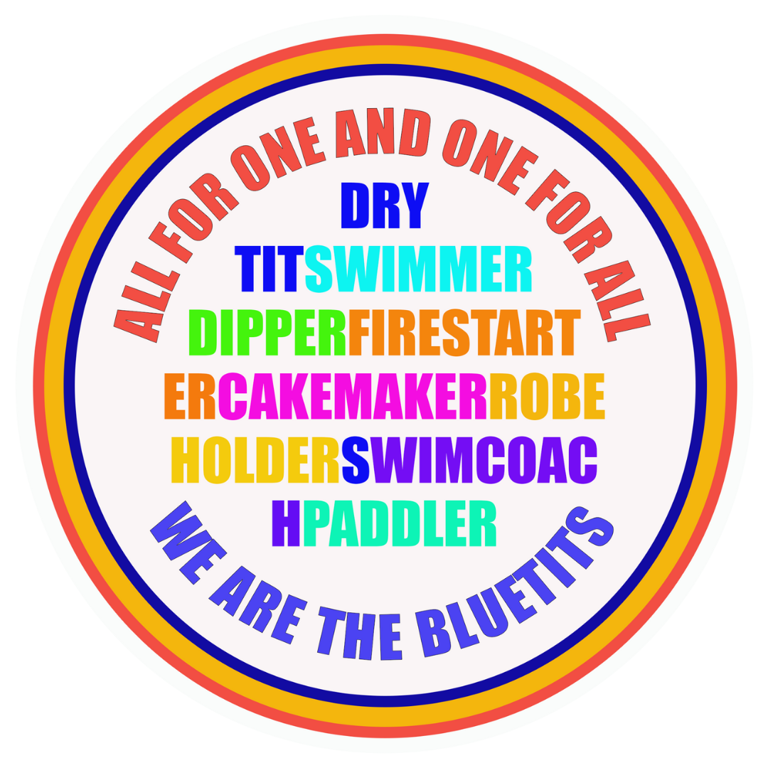All For One And One For All Bluetit Badge