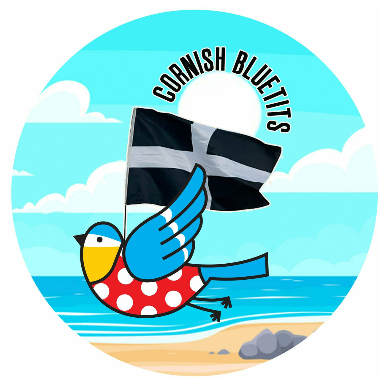 Cornish Bluetit Badge