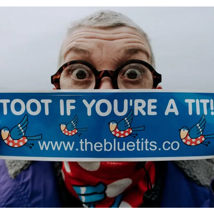 'Toot If You're A Tit' Bumper Sticker