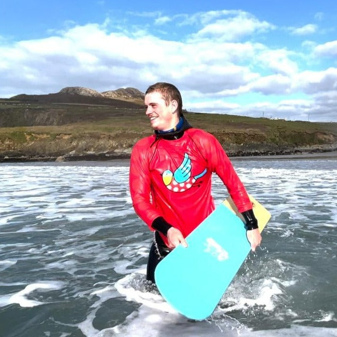 The Bluetits Men's Fit Rash Vest - Red