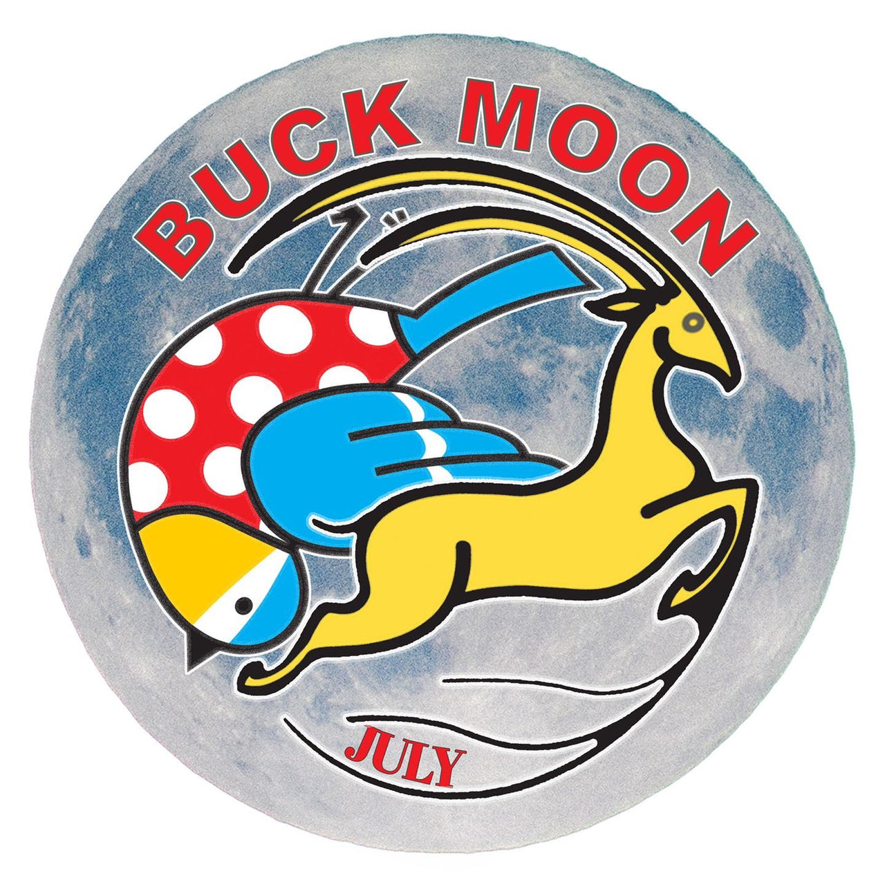 Buck Moon Bluetit Badge