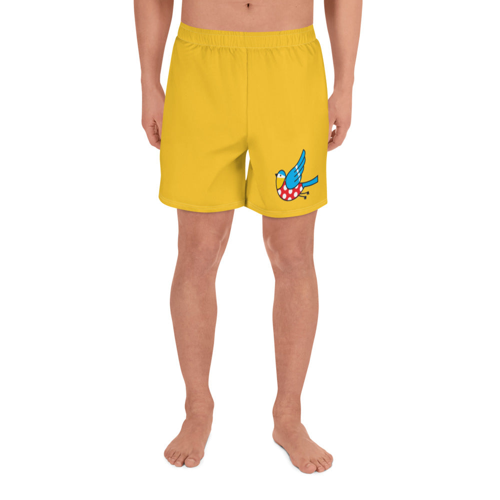 The Bluetits Yellow Relaxed-Fit Shorts