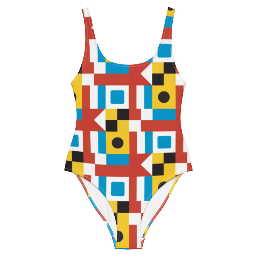 The Bluetits Nautical Flag Swimsuit