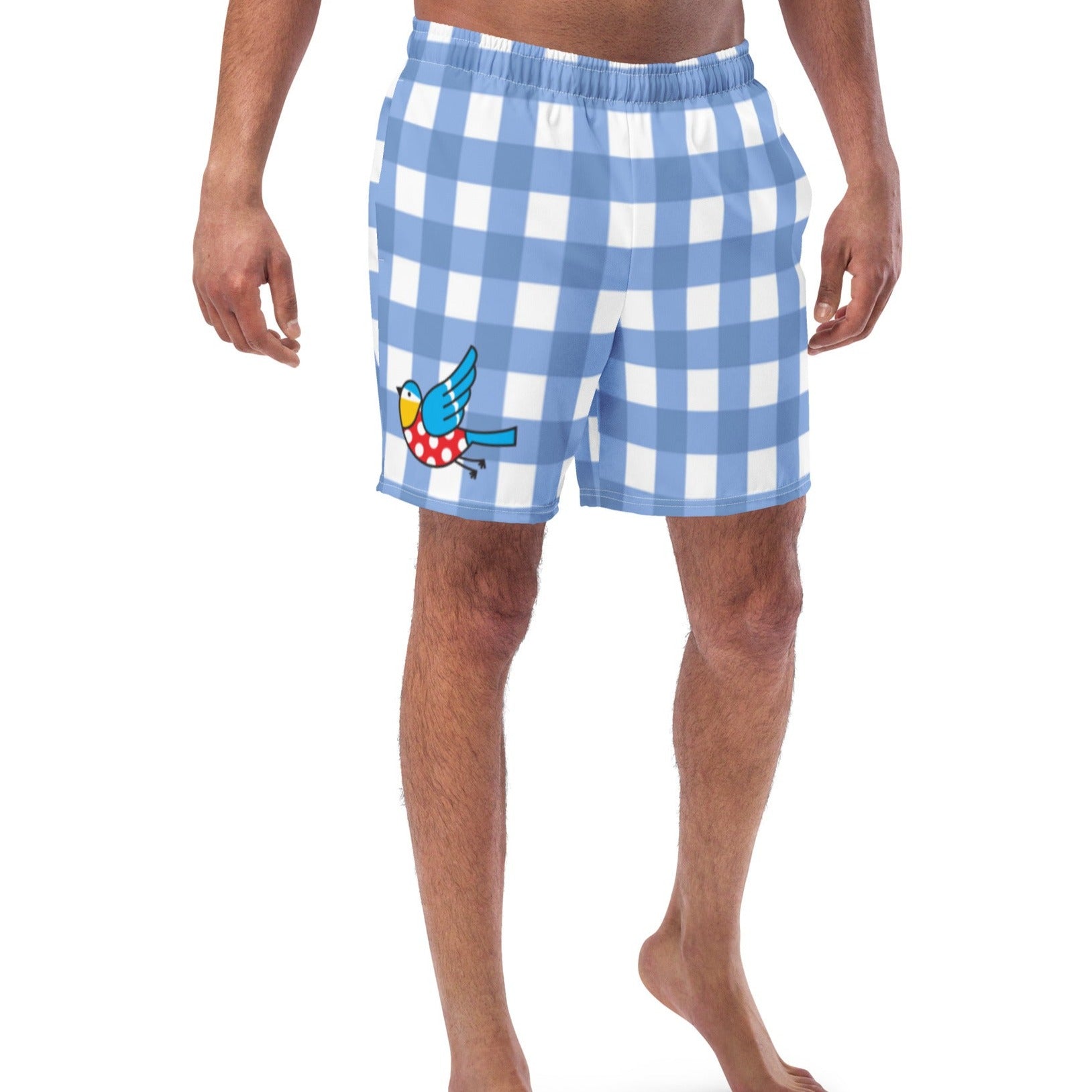 Mens checkered swim on sale shorts