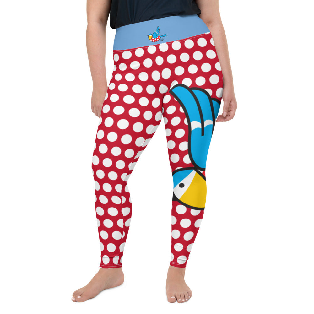 The Bluetits Full Length Leggings - (2XL - 5XL)