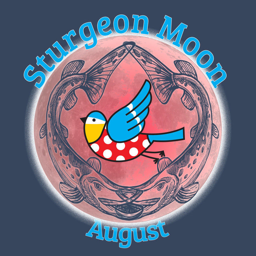 Sturgeon Moon Bluetit Badge