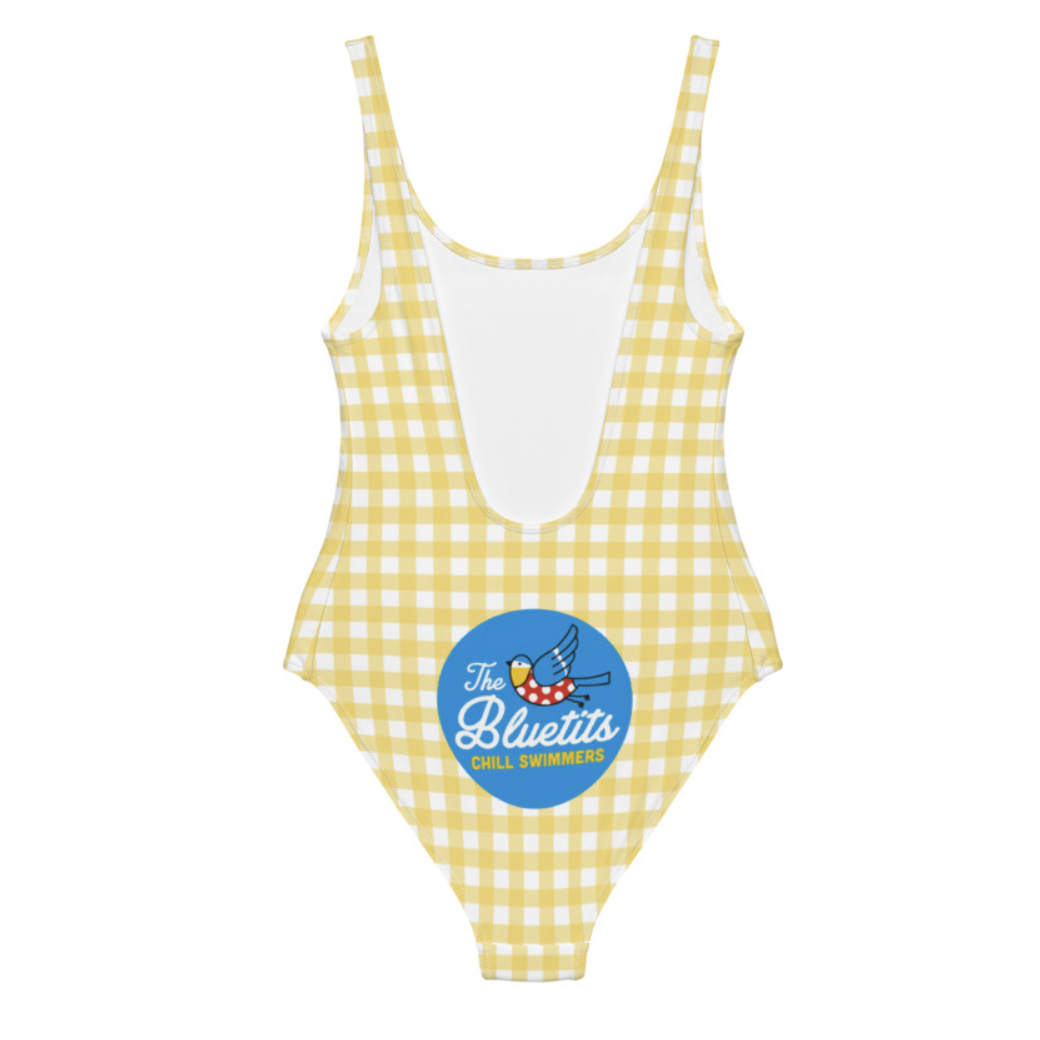 The Bluetits Yellow Gingham Swimsuit