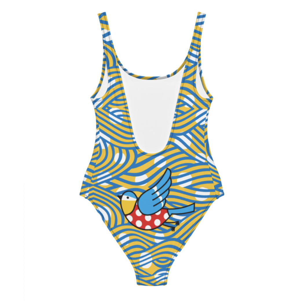 The Bluetits Wavy Swimsuit