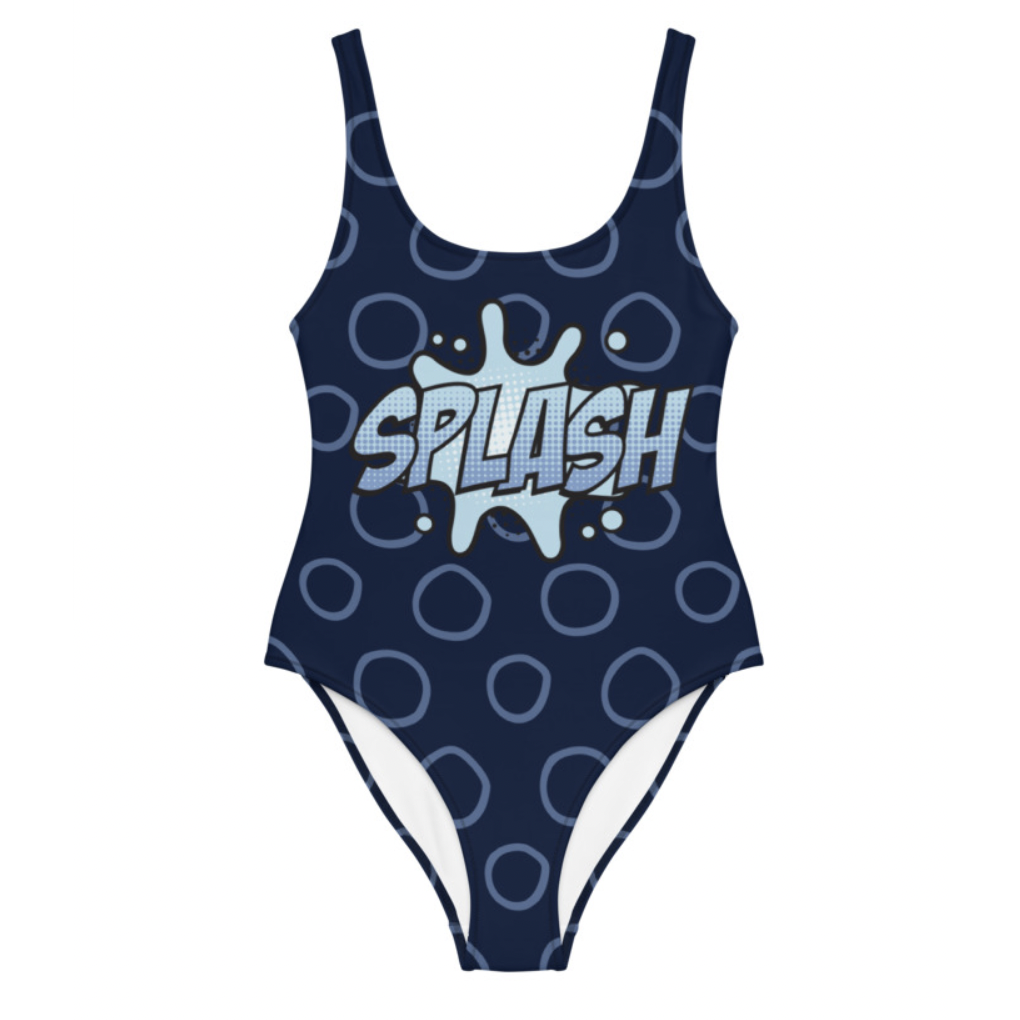 SPLASH! Navy Print Swimsuit