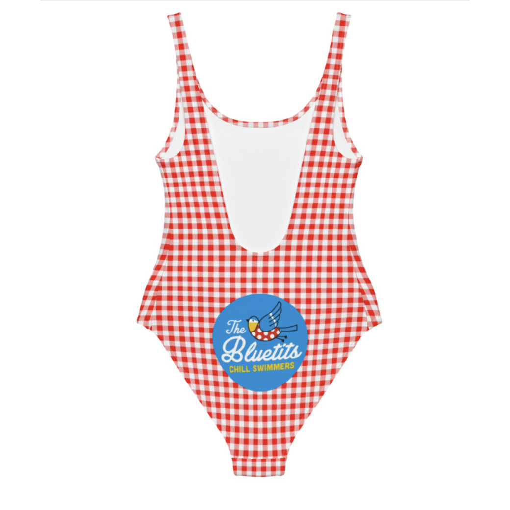 The Bluetits Red Gingham Swimsuit